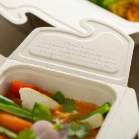 Opakowania MenuBox Trzciny Cukrowej 2C 21x15x5cm 800ml. (75 Sztuk)