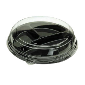 Pokrywka Plastikowe Przezroczyste Talerz 26x5cm (125 Sztuk)