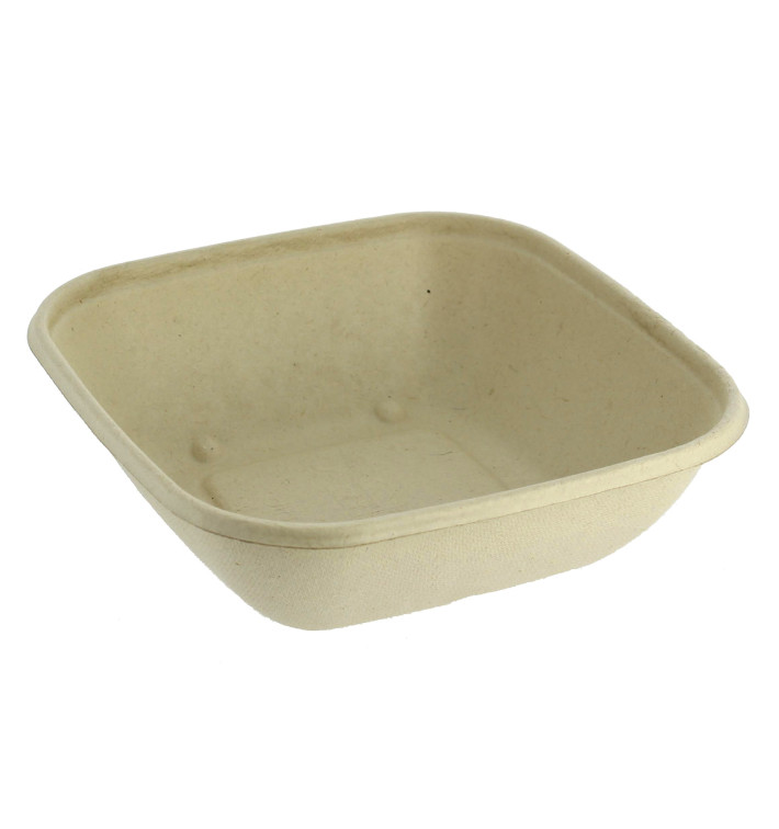 Miski Trzciny Cukrowej PLA 500ml 17x17x3cm (75 Sztuk) Miski Trzciny Cukrowej PLA 500ml 17x17x3cm (75 Sztuk)