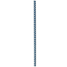 Słomki Prosto Papierowe Niebieski i Białe Ø6mm 20cm (100 Sztuk)