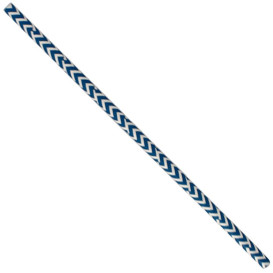Słomki Prosto Papierowe Niebieski i Białe Ø6mm 20cm (6000 Sztuk)