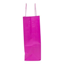 Torby Papierowe Fuchsia z Uchwytami 100g 22+9x23 cm (25 Sztuk)