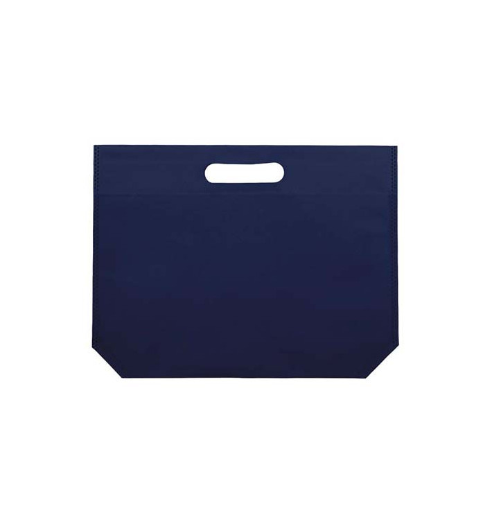 Non-Woven Bag with Die-cut Handles Electric Blu 34+8x26cm (200 Units) Non-Woven Bag with Die-cut Handles Electric Blu 34+8x26cm (200 Units)
