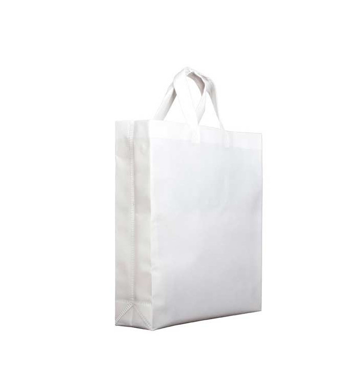 Non-Woven PREMIUM Bag with Short Handles White 25+10x30cm (200 Units) Non-Woven PREMIUM Bag with Short Handles White 25+10x30cm (200 Units)