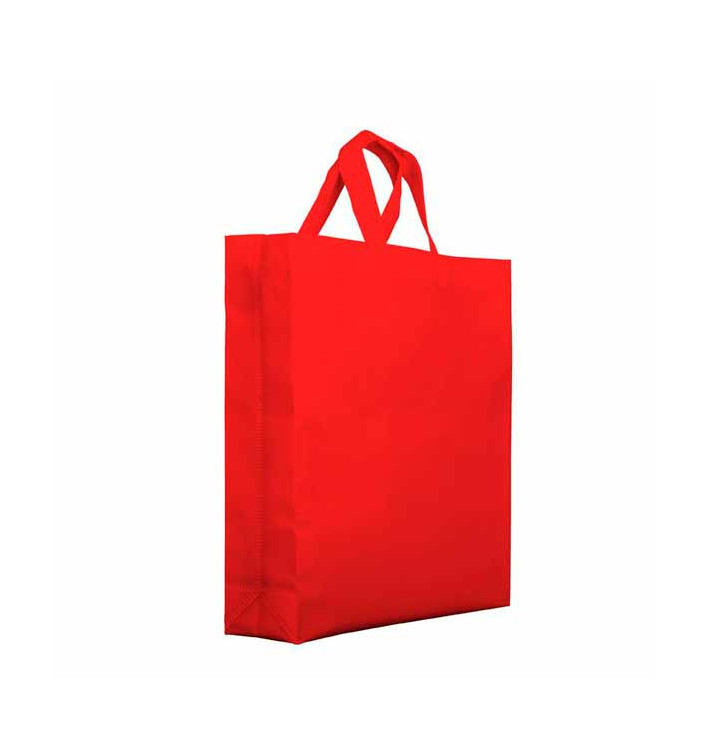 Non-Woven PREMIUM Bag with Short Handles Red 25+10x30cm (25 Units) Non-Woven PREMIUM Bag with Short Handles Red 25+10x30cm (25 Units)