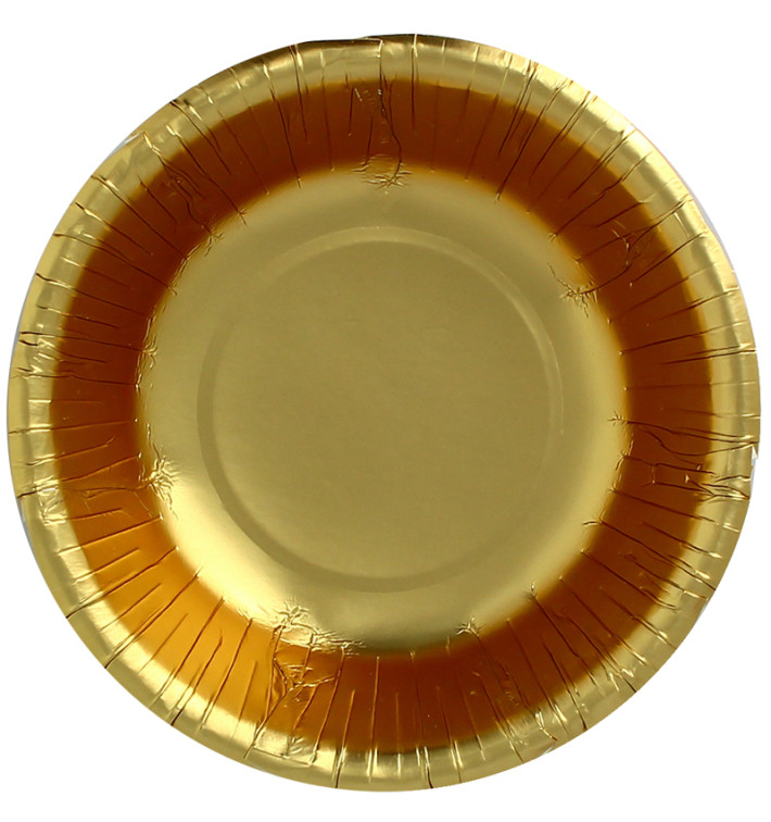 Miski Papierowe "Party" Złote Ø160mm (90 Sztuk)