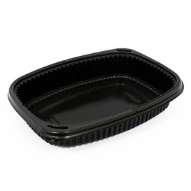 Pojemniki Prostokątny PP Czarni 1250ml 255x189x45mm (320 Sztuk)