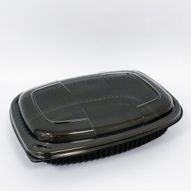 Pojemniki Prostokątny PP Czarni 1250ml 255x189x45mm (320 Sztuk)