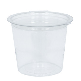 Miski Okrągły Zawiasie APET Przezroczyste 125ml Ø70mm (81 Sztuk)