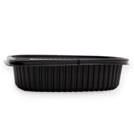 Pojemniki Prostokątny PP Czarni 600ml 190x140x48mm (480 Sztuk)
