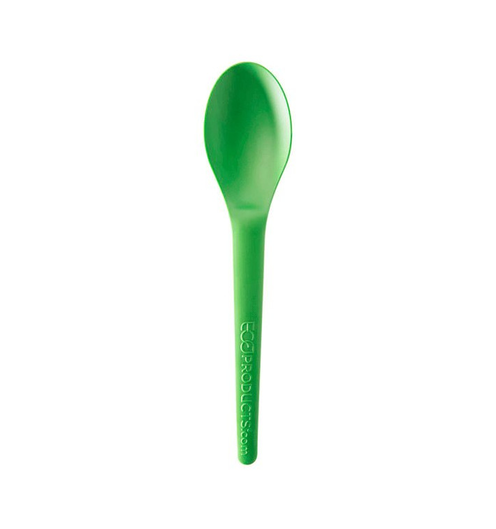Cornstarch Teaspoon Green CPLA 12cm (2000 Units) Cornstarch Teaspoon Green CPLA 12cm (2000 Units)