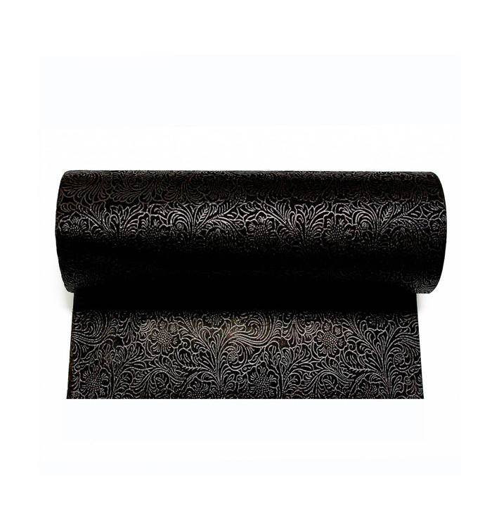 Obrus w Rolce TNT Plus Czarni 0,4x50m 60g P30cm (6 Sztuk) Obrus w Rolce TNT Plus Czarni 0,4x50m 60g P30cm (6 Sztuk)