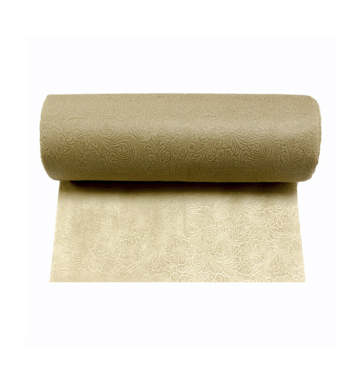 Obrus w Rolce TNT Plus Beżowy 1,2x50m 60g P40cm (1 Sztuk) Obrus w Rolce TNT Plus Beżowy 1,2x50m 60g P40cm (1 Sztuk)