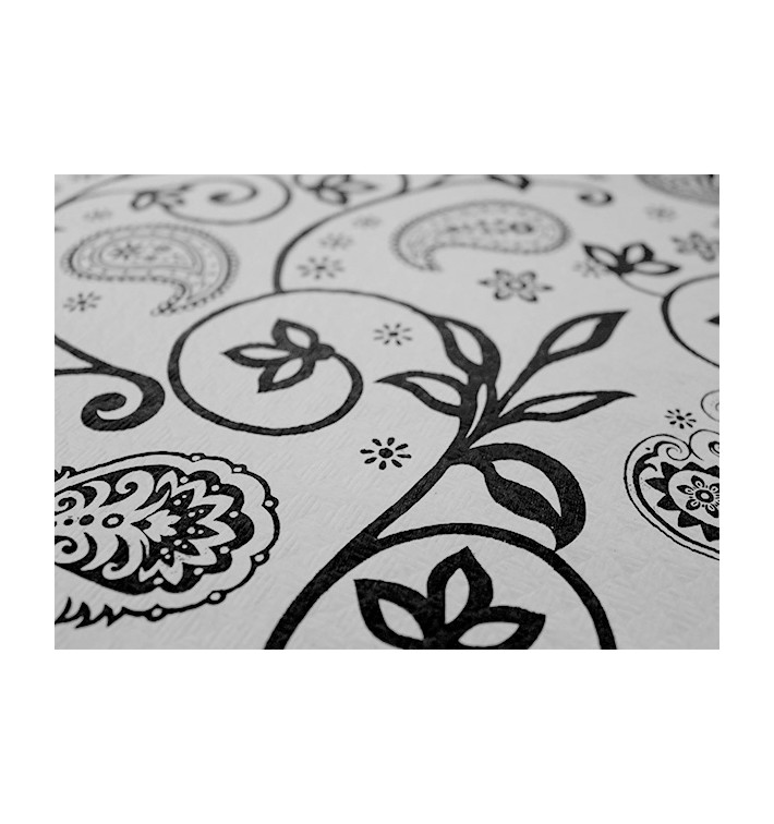 Obrus Papierowy Dekoracje 1,2x1,2m "Cachemir Czarni " 37g (300 Sztuk) Obrus Papierowy Dekoracje 1,2x1,2m "Cachemir Czarni " 37g (300 Sztuk)