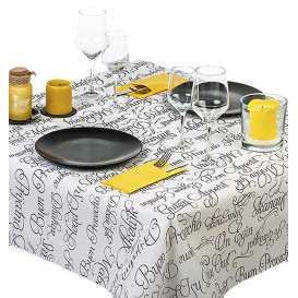 Obrus Papierowy Dekoracje 1x1m "Smacznego" 37g (400 Sztuk)