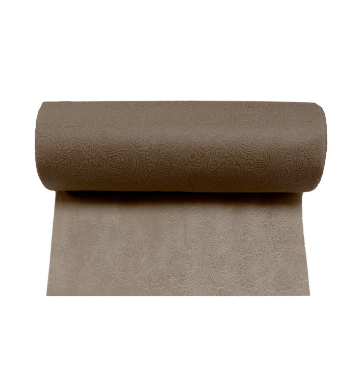 Obrus w Rolce TNT Plus Brązowe 1,2x45m 60g P40cm (6 Sztuk) Obrus w Rolce TNT Plus Brązowe 1,2x45m 60g P40cm (6 Sztuk)