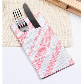 Pocket Fold Airlaid Napkins "Kanguro" Blue 40x40cm (30 Sztuk)