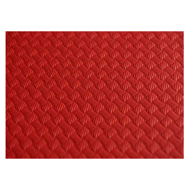 Obrus Papierowy Dekoracje 1,2x1,2 Metr Czerwerne 40g (300 Sztuk)