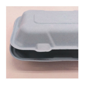 Opakowania MenuBox Trzciny Cukrowej Białe 23x15x7,7cm (50 Sztuk)