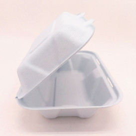 Opakowania MenuBox Trzciny Cukrowej Białe 23x15x7,7cm (50 Sztuk)