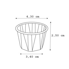 Miski Papierowe Karbowane Kraft 30ml (5000 Sztuk)