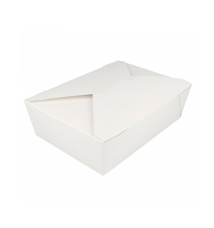 Pudełka na Wynos Kartonowe Amerykanin Białe 19,7x14x6,4cm 1980ml (50 Sztuk) Pudełka na Wynos Kartonowe Amerykanin Białe 19,7x14x6,4cm 1980ml (50 Sztuk)