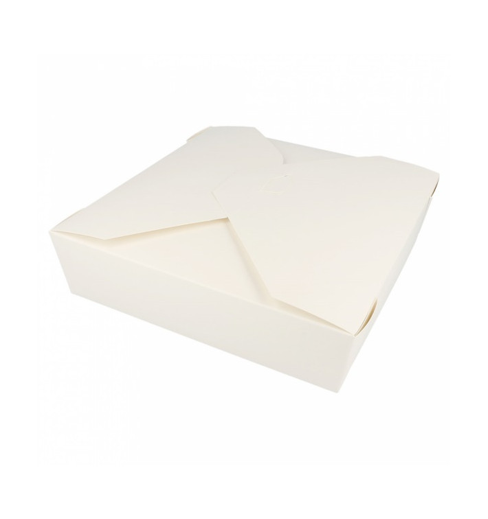 Pudełka na Wynos Kartonowe Amerykanin Białe 21,7x21,7x6cm 2910ml (140 Sztuk) Pudełka na Wynos Kartonowe Amerykanin Białe 21,7x21,7x6cm 2910ml (140 Sztuk)
