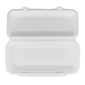 Pojemniki Panini Trzciny Cukrowej Białe 290x273x37,5mm (50 Sztuk)