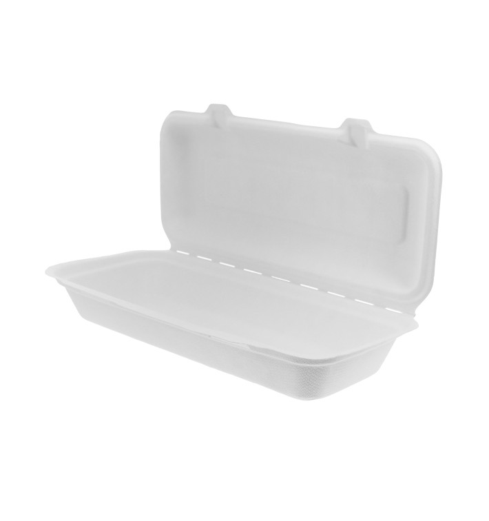 Pojemniki Panini Trzciny Cukrowej Białe 290x273x37,5mm (50 Sztuk) Pojemniki Panini Trzciny Cukrowej Białe 290x273x37,5mm (50 Sztuk)