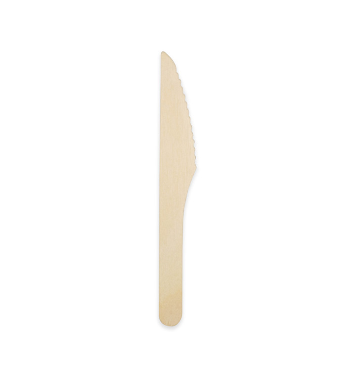 Nóż Drewniane BIO 16,5cm (250 Sztuk) Nóż Drewniane BIO 16,5cm (250 Sztuk)