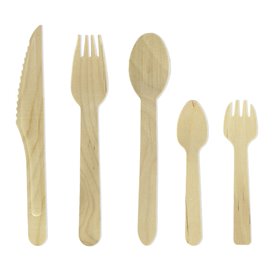 Wooden Fork Natural 16cm (1000 Sztuk)