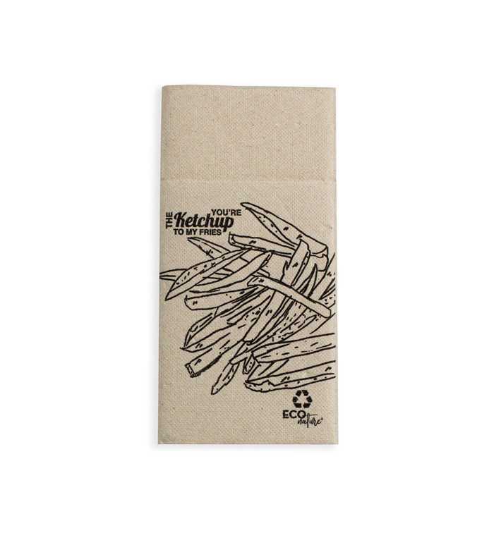 Pocket Fold Airlaid Napkins "Kanguro" Lilac 40x40cm (30 Units) Pocket Fold Airlaid Napkins "Kanguro" Lilac 40x40cm (30 Units)