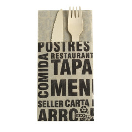 Paper Napkin Double Point Cream 1/8 40x40cm (960 Sztuk)