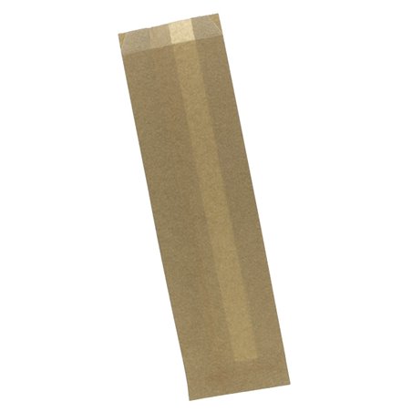 Torebka Papierowa na Kanapkę Tłuszczoodporna Kraft 9+5x32cm (1000 Sztuk)