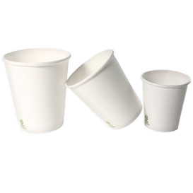 Kubki Papierowe 9 Oz/280ml Białe Ø8,0cm (50 Sztuk)