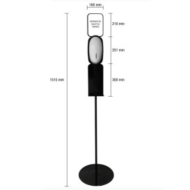 Plastic Soap Dispenser Auto ABS White 900 ml (1 Unit) 