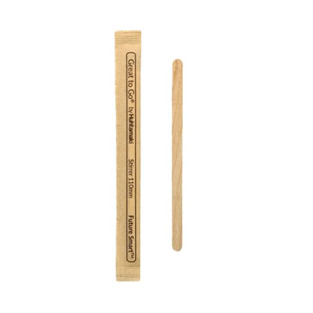 Łyżeczki "Stirrer Wave" 148mm Przezroczyste (10000 Sztuk)