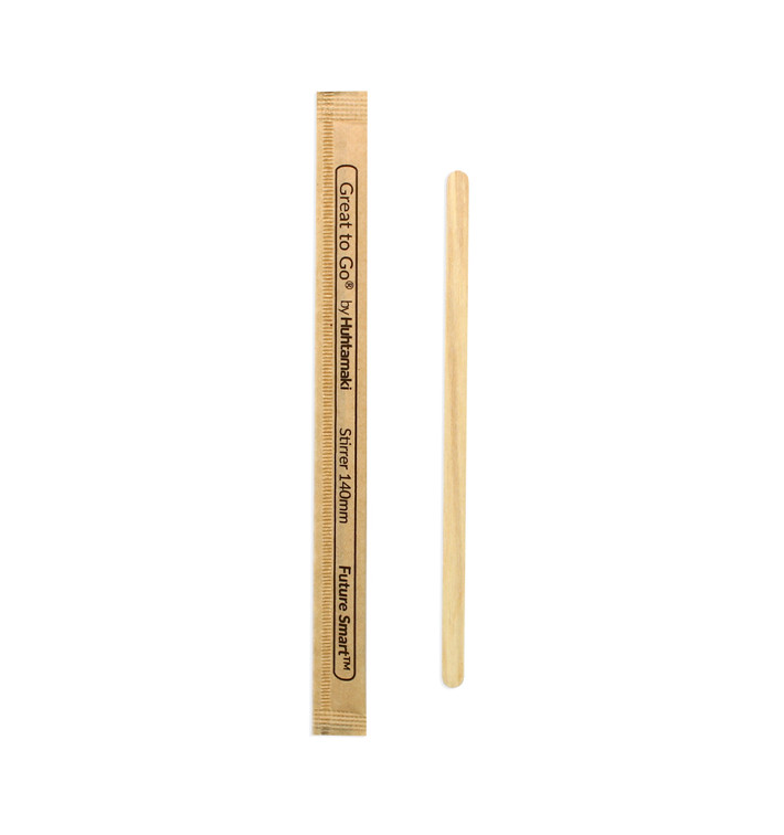 Łyżeczki "Stirrer Wave" 148mm Wanilia (1000 Sztuk) Łyżeczki "Stirrer Wave" 148mm Wanilia (1000 Sztuk)