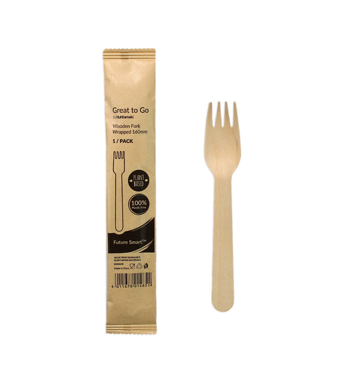 Widelczyki Drewniane BIO 16cm (500 Sztuk) Widelczyki Drewniane BIO 16cm (500 Sztuk)