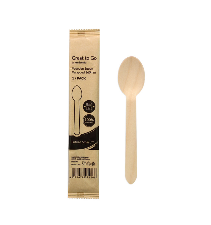 Łyżka Drewniane BIO 16cm (25 Sztuk) Łyżka Drewniane BIO 16cm (25 Sztuk)