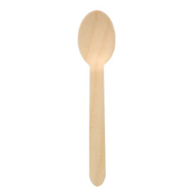 Łyżka Drewniane BIO 16cm (25 Sztuk)
