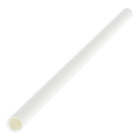 Słomki Prosto Papierowe Białe Ø6mm 14,5cm (3000 Sztuk)