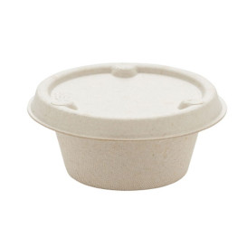 Pokrywka do Miski 60ml Trzciny Cukrowej Naturalne Ø6,0cm (100 Sztuk)