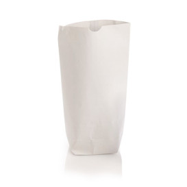 Torba Papierowa z Sześciokątnym Dnem Biały 19x26cm (50 sztuk)