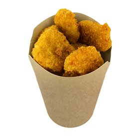 Kubki Tłuszczoodporny Kartonowe Kraft z Klejącą 14Oz/420ml (1000 Sztuk)