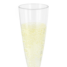 Kieliszki Plastikowe do Wina Musującego na Podstawie Czerwerne 140ml 2P (400 Sztuk)