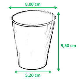 Kubki Plastikowe PP "X-Table" Czerwerne 320ml (128 Sztuk)