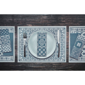 Serwetka Papierowa Dwupunktowa 1/8 33x40cm "Alhambra" Turkusowy (2000 Sztuk)