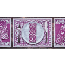 Serwetka Papierowa Dwupunktowa 1/8 33x40cm "Alhambra" Fioletowy (2000 Sztuk)