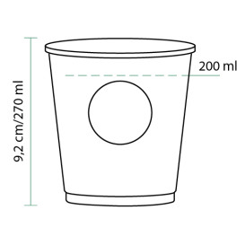 Kubki Papierowe 9 Oz/270ml "Specialti to Go" Ø8,0cm (1000 Sztuk)